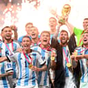 Argentina celebrate their World Cup win in 2022.