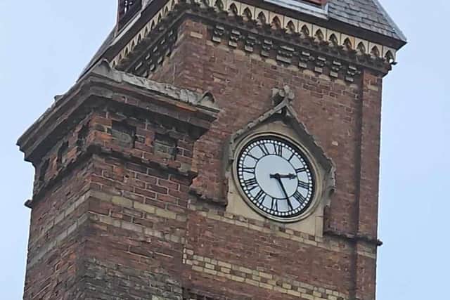 The clock on the Yorkshire Trading building. Photo: Ian Burton