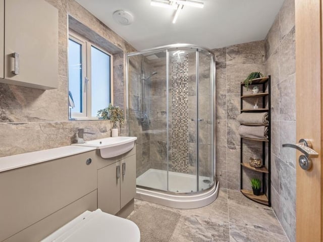 The ground-floor shower room.