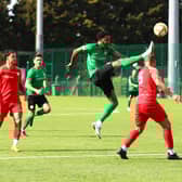Action from Sleaford's defeat at Quorn on Saturday. Photo: Steve W Davies Photography.