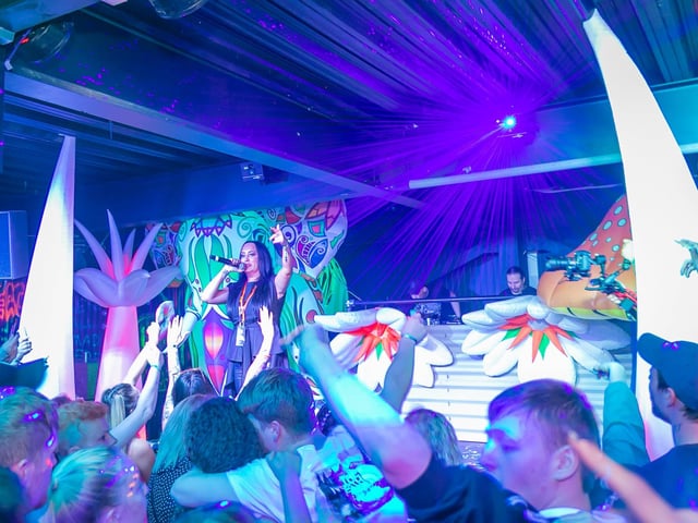 All night rave at the Hive in Skegness.
