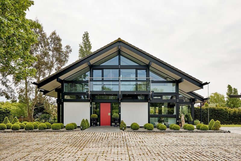 The front of the home in Aisby, Grantham.