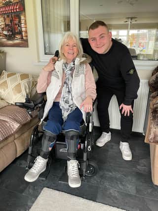 Conor Alexander with his grandma, Norma.