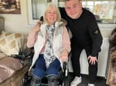Conor Alexander with his grandma,  Norma.