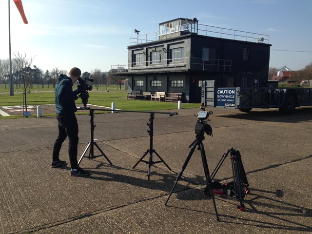 East Kirkby's Lincolnshire Aviation Heritage Centre lending its support to an appeal to raise £500,000 to make a film inspired by Bomber Command. The site was backing the project of Lincolnshire filmmakers Andy Burn, 48, and son Callum, 22, of Tin Hat Productions. The pair were hoping to raise half-a-million pounds through an online appeal to make their first feature production, Our Shining Sword. The heritage centre, which has its own Lancaster Bomber, was used for shooting a trailer for the film and a pitch for the online appeal. The centre had also given the go-ahead for it to be used if the crowdfunding drive is successful. The film would go on to be released in 2019 as Lancaster Skies.