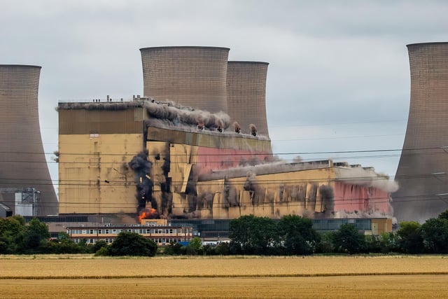 The demolition of Cottam Power Station