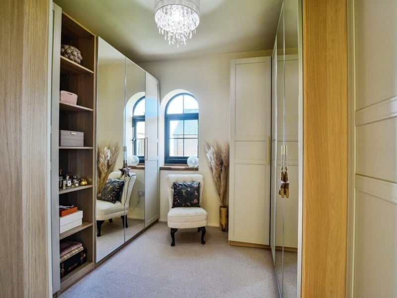 The dressing room.