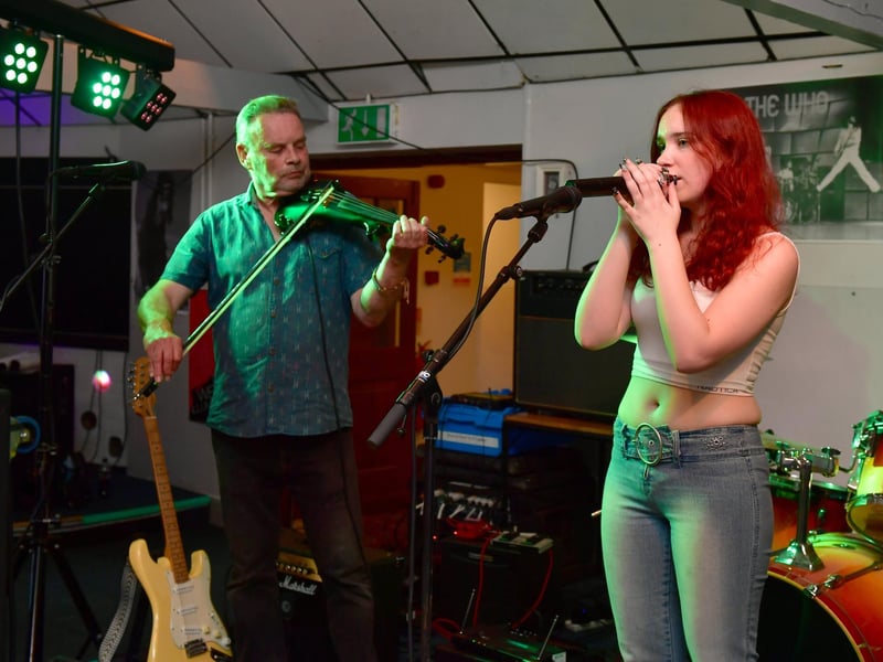 Music Programme by Shug Studios in The Legion. Julia Leszcynska featuring Stephen Clarke. Photo: David Dawson