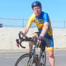 Aegir's Trevor Halstead at the Tyneside Vagabonds 100-mile Time Trial.