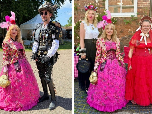 The Steampunks and Roses event at Gunby Hall