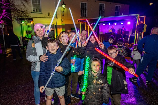Feeling the force at Spilsby Light Night.