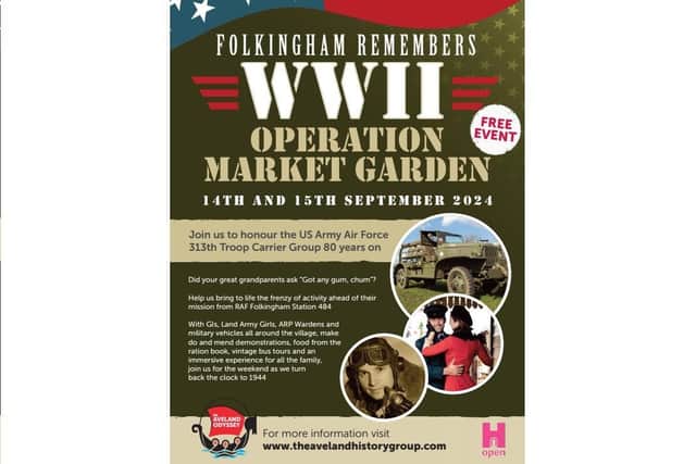 Folkingham will be the venue for the next history event in September.