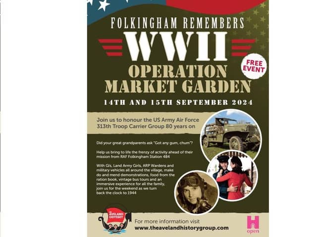 Folkingham will be the venue for the next history event in September.