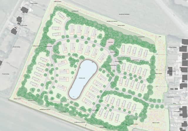 The plan for the extended caravan park.