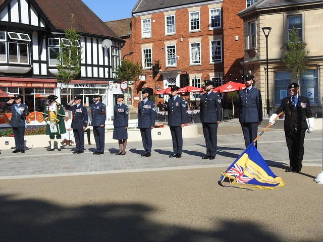 The branch standard is lowered as the Last Post is played for the two minute silence.