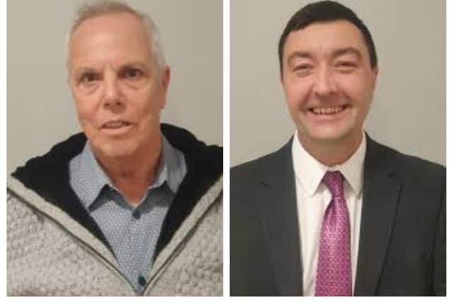 Coun Mark Anderson (left) and Coun Jimmy Brookes.