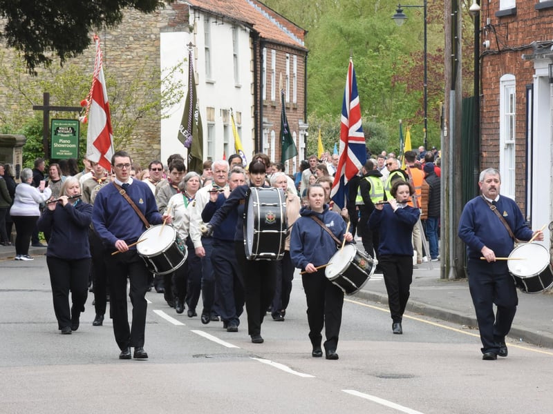St George's Day parade in Sleaford.