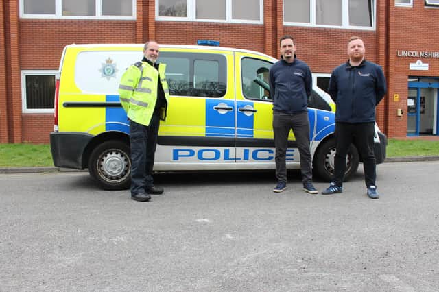 PC Shaw with West Lindsey officers Luke and Tom