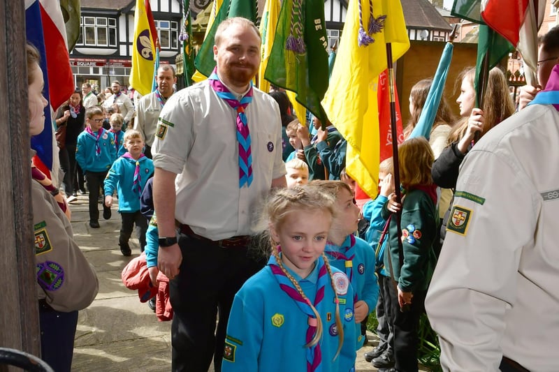 St George's Day parade in Sleaford.