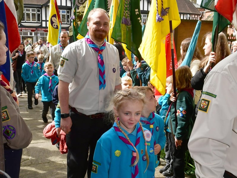 St George's Day parade in Sleaford.