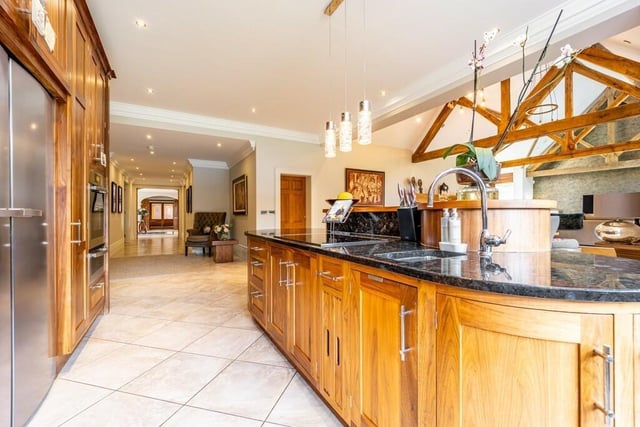 The kitchen area.