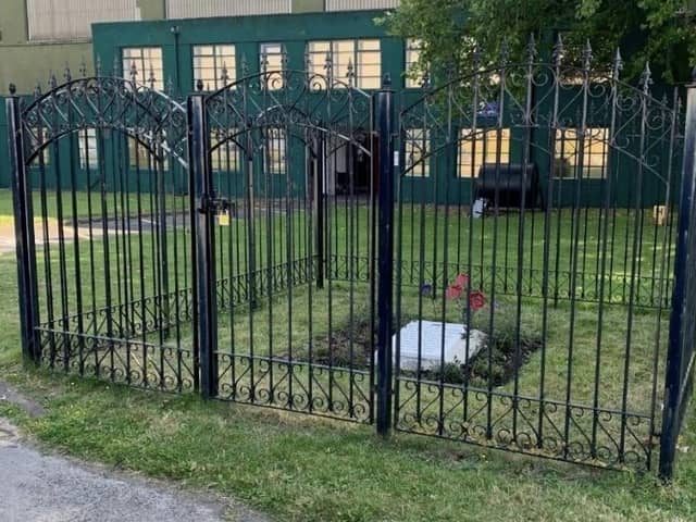 The grave at RAF Scampton.