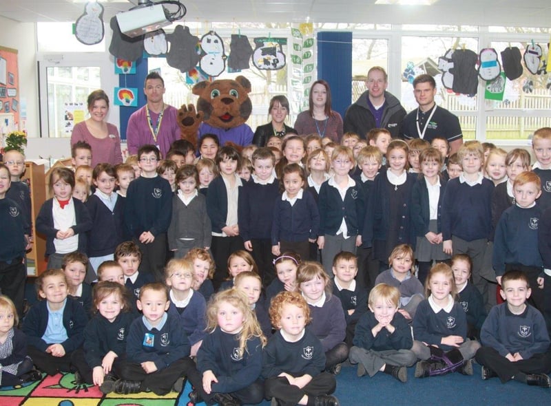 Pupils at Wainfleet Magdalen CofE Primary School are pictured 10 years ago during a 'healthy eating day'. Rob Hammond, of Lincs FM, went into the school to support the staff and pupils for its ‘Superkids’ health and fitness programme.