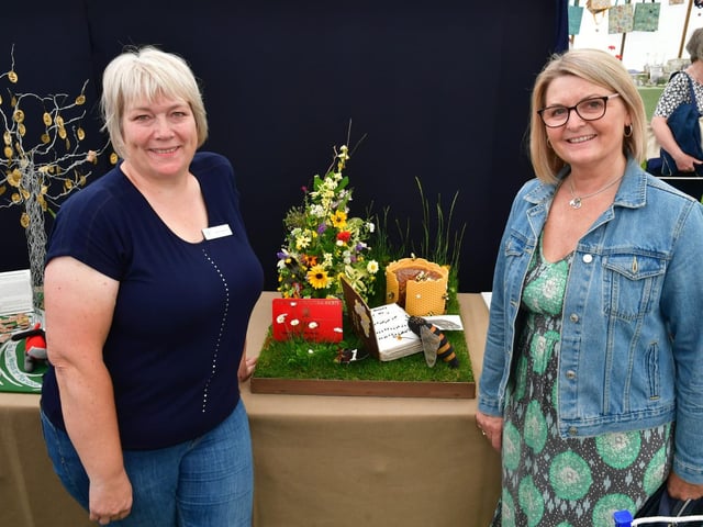 The Rolling Scones WI branch from Louth were celebrating winning a first with their exhibit themed on the Abba song Honey, Honey.