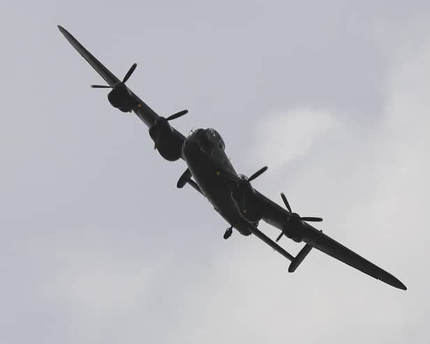 An amazing flypast by the BBMF Lancaster for Sleaford's Air Cadets coronation picnic. Photo: Stephen Hullott