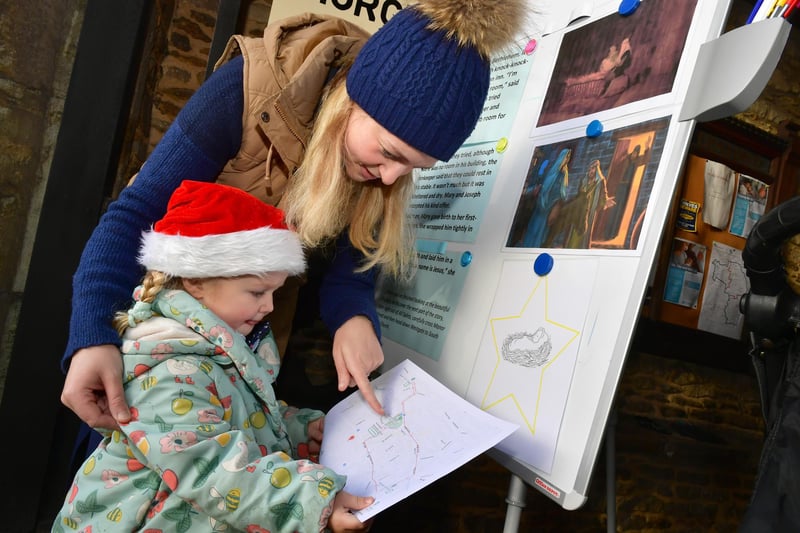 Harriet Thornalley and Rosie Thornalley 3 of Ruskington at All Saint's Church.