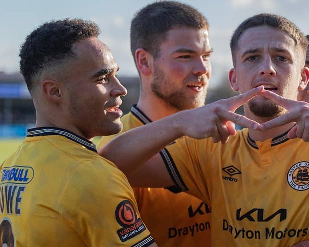 Boston United were pegged back to a 2-2 draw at Blyth Spartans. Pic: Lee Keuneke.