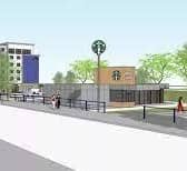 Artist's impression of the proposed Travelodge and Starbucks development on Skegness seafront.