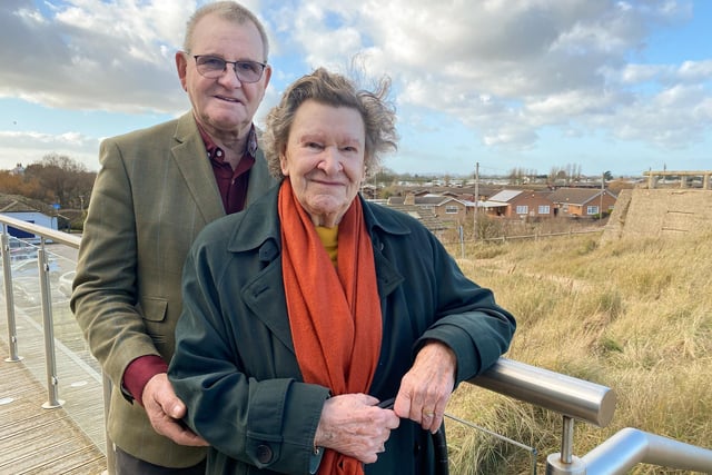 Brenda Willson, 91, with her son, Bryan, who was just one year old when the floods came.