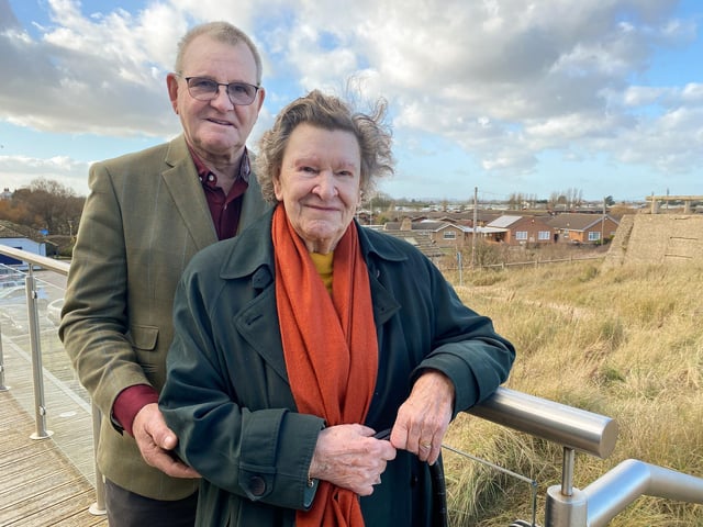 Brenda Willson, 91, with her son, Bryan, who was just one year old when the floods came.
