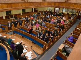 The public safety meeting was held at the Centenary Methodist Church in Boston on Friday evening.