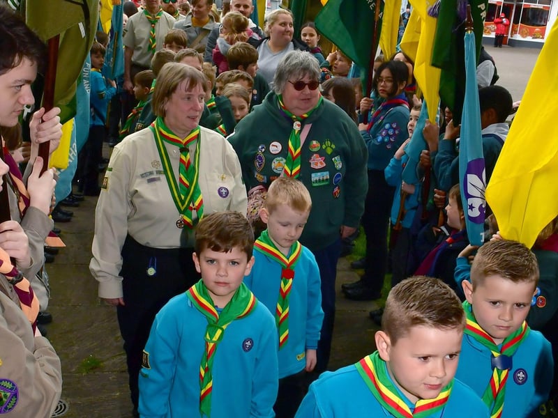 St George's Day parade in Sleaford.