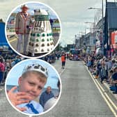 Insets: Dr Who and a Dalek, and the Carnival Prince.