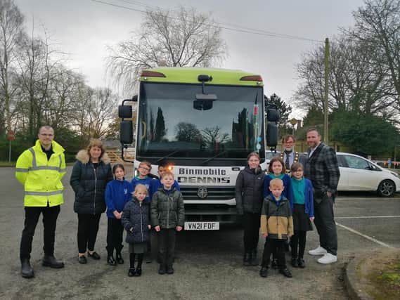Bin mobile was the winning name for Faldingworth Primary School. Image: WLDC