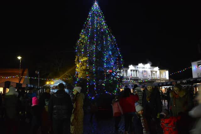 The town’s tree has been organised by the Children’s Christmas Tree Committee for more than 70 years