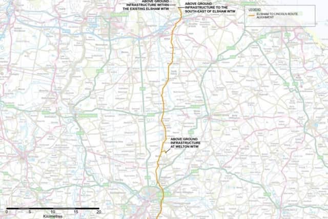 The route the pipeline will take.