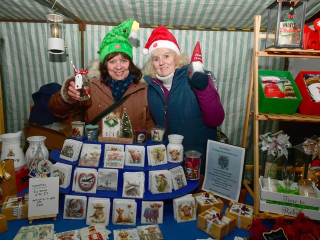 L-R Annmarie Nicholson and Alison Booth of Gifts To Treasure. Photo: David Dawson
