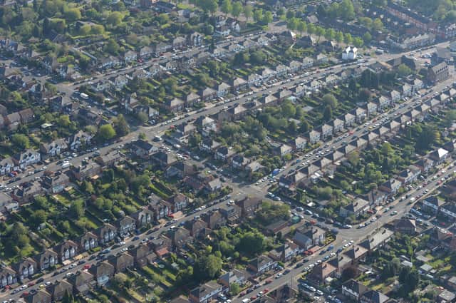 File photo dated 17/05/16 of an aerial view of houses in Leicester. The Government has given councils a further £13.5 million to help them clamp down on rogue landlords who exploit the supported housing system and fail vulnerable residents. Issue date: Saturday November 12, 2022.