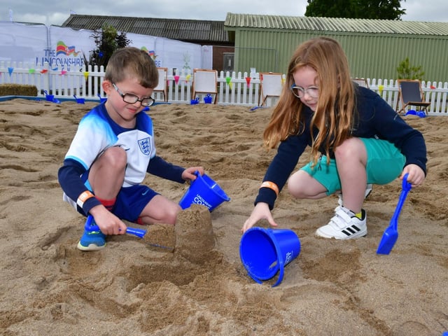 The new beach at the Lincolnshire Show proved a big hit.