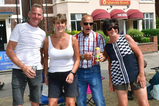 Enjoying the reggae festival are ( from left) Mick Greenwood, Karen Simpson, Gordon Turner, Debbie Turner