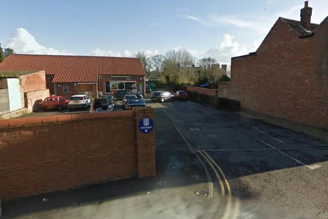 The Co-op car park in High Street, Wainfleet, said to be the scene of the collision where two pedestrians were seriously injured. Photo: Google Streetview