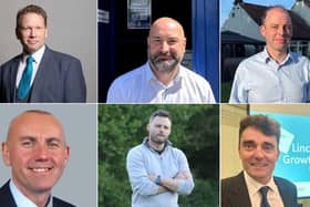 The six Conservatives hoping to become Mayor of Greater Lincolnshire. Photo: Facebook/LDRS