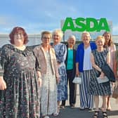 The Asda Boston staff who have been awarded for their long service.