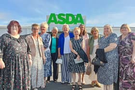 The Asda Boston staff who have been awarded for their long service.