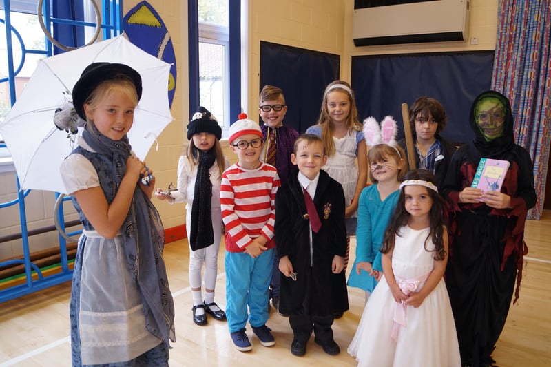 Middle Rasen Primary School pupils dressed up as their favourite literary characters to celebrate Chidren's Book Week 10 years ago. Not to be outdone, the staff also donned costumes to represent Snow White and the Seven Dwarfs.