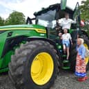 Emma Willoughby of Louth, with Jack Willoughby 13 and Lolo Willoughby 9 at Open Farm Sunday. Photo: David Dawson